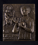 Set of 4 Bronze images of St. Hermann Josef, O.Praem.