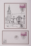 Reprint of a sketch of a stamp of Belgium Abbey