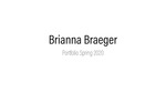 Brianna Braeger, Senior Art Exhibition Portfolio