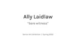 Allyson Laidlaw, Senior Art Exhibition Portfolio by Ally Laidlaw