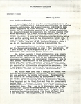 March 4, 1969 Letter by Herbert Howarth