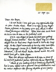 A. Stanley T. Fischer Letter by A. Stanley Fischer