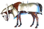 Silver Knight on a Brown Horse
