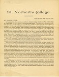 Letter to area congregations about the building of Main Hall by St. Norbert College