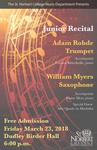 Junior Recital - William Myers and Adam Rohde