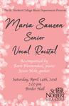 Senior Recital - Maria Sausen