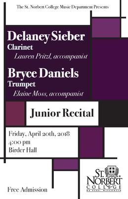 Junior Recital - Delaney Sieber and Bryce Daniels