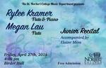 Junior Recital - Rylee Kramer and Megan Lau