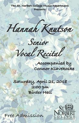 Senior Recital - Hannah Knutson