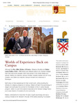 Summer 2013: Worlds of Experience Back on Campus by St. Norbert College