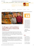 Fall/Winter 2014: Colleagues and Candidates: Mutual Respect Transcends Differences by St. Norbert College