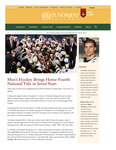 Spring 2014: Men’s Hockey Brings Home Fourth National Title in Seven Years by St. Norbert College