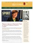 Spring 2014: Women in Sports to Take Center Stage at National Conference Held on Campus by St. Norbert College