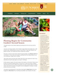 Spring 2014: Planting Begins for Community Garden’s Second Season by St. Norbert College
