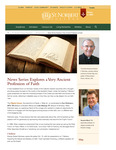 Summer 2014: News Series Explores a Very Ancient Profession of Faith by St. Norbert College