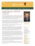 Summer 2014: President’s Message / Enjoying the Conversation by Thomas Kunkel
