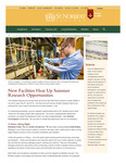 Summer 2014: New Facilities Heat Up Summer Research Opportunities by St. Norbert College