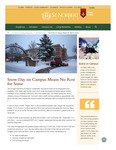 Fall/Winter 2015: Snow Day on Campus Means No Rest for Some by St. Norbert College