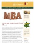 Summer 2015: How To Build an MBA From the Ground Up