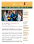 Fall/Winter 2016: Leading Publication Makes Case for Liberal Arts Colleges by Scott Jaschik
