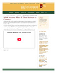 Fall/Winter 2016: MBA Students Make It Their Business to Connect by St. Norbert College