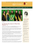 Fall/Winter 2017: St. Patrick’s Day Queen Is Mary Kate Manion ’13 by St. Norbert College