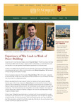 Spring 2017: Experience of War Leads to Work of Peace-Building by St. Norbert College