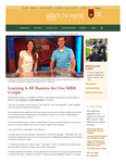 Summer 2017: Learning Is All Business for One MBA Couple by St. Norbert College