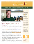 Spring 2018: Forbes Magazine Features CEO of Happiness by St. Norbert College