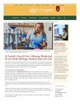 Fall/Winter 2023: A Family’s Search for a Missing Medicinal Root Sends Biology Student Into the Lab by St. Norbert College
