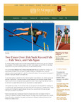 Spring 2021: Two Times Over: Pole Vault Record Falls … Falls Twice, and Falls Again by St. Norbert College