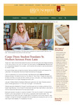 Summer 2019: Carpe Diem: Student Translates St. Norbert Sermon From Latin by St. Norbert College