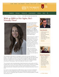 Spring 2020: With an MBA in Her Sights, She’s Virtually There! by St. Norbert College