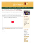Fall/Winter 2021: Dance Team Brings Home National Title by St. Norbert College