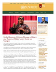 Spring 2022: Nobel Laureate Delivers Message of Peace and Power at Miller Series Event on Campus by St. Norbert College